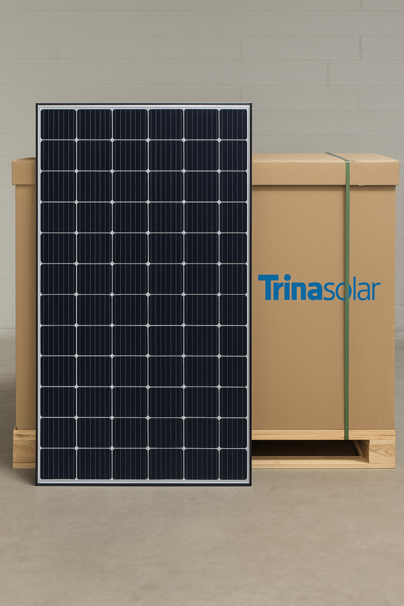 Trina Solar 455W Vertex-S+ Dual Glass Solar Module - Black Frame/White Backsheet