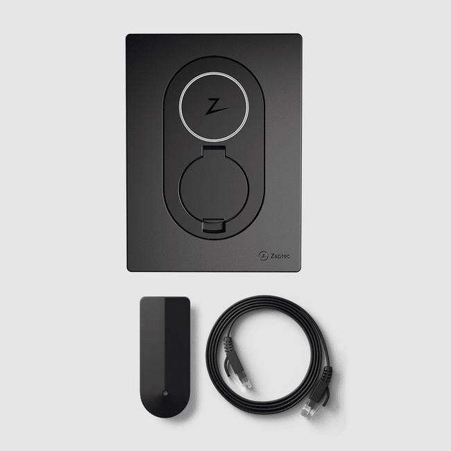 Zaptec | GO | 22 kW | Asphalt Black | including Tibber Pulse